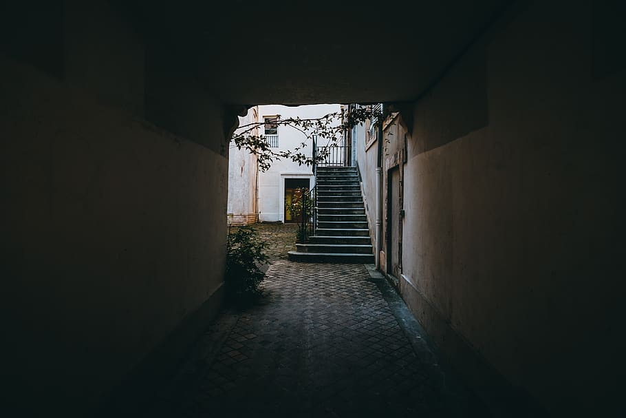 empty concrete tunner at daytime, corridor, bayonne, france, building HD wallpaper