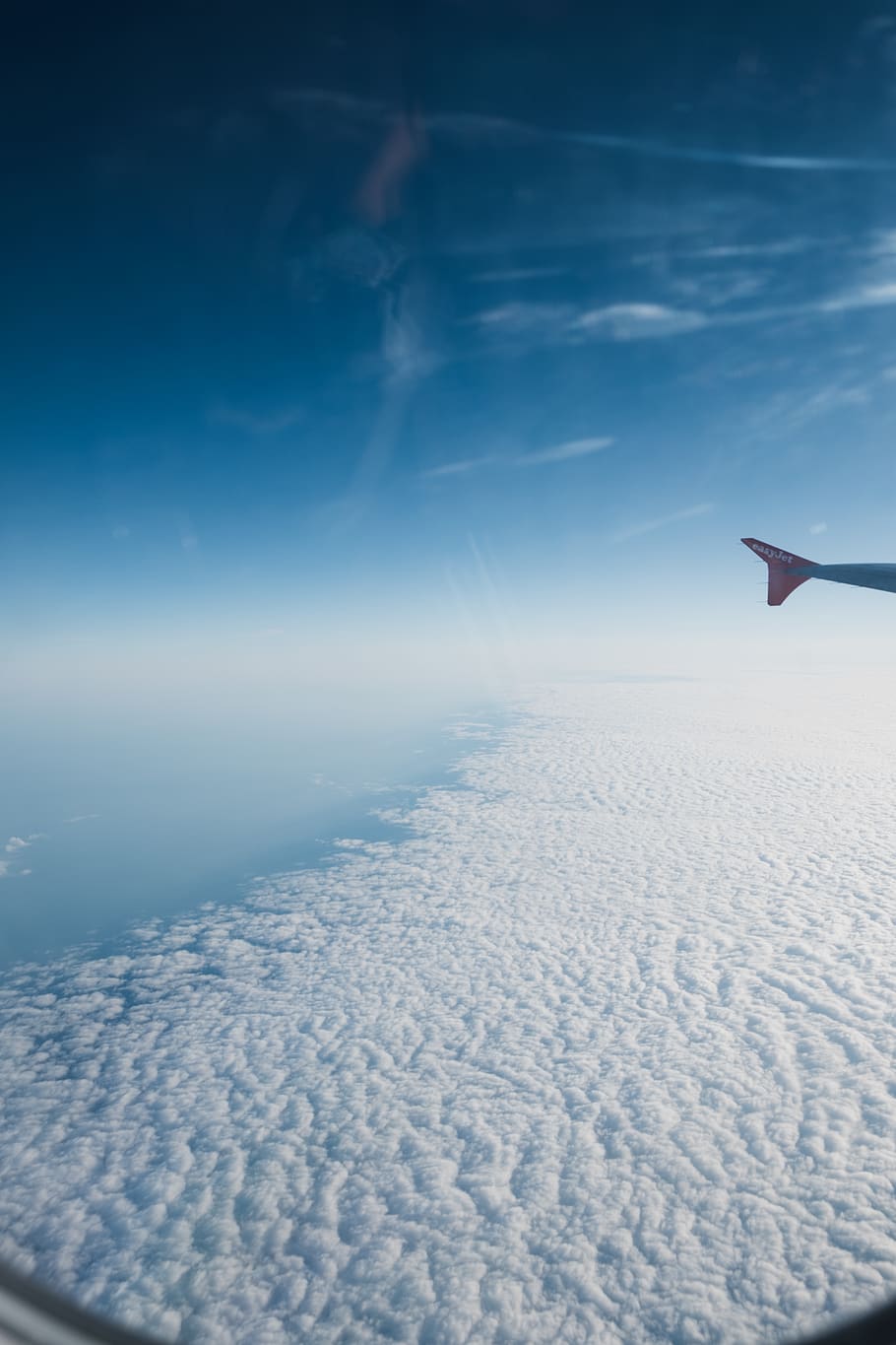 airplane flying over clouds during daytime, united kingdom, edinburgh HD wallpaper