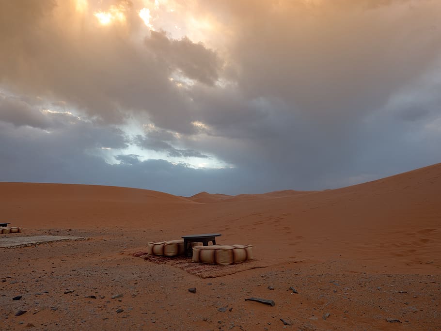 cloud - sky, desert, land, scenics - nature, sand, landscape HD wallpaper