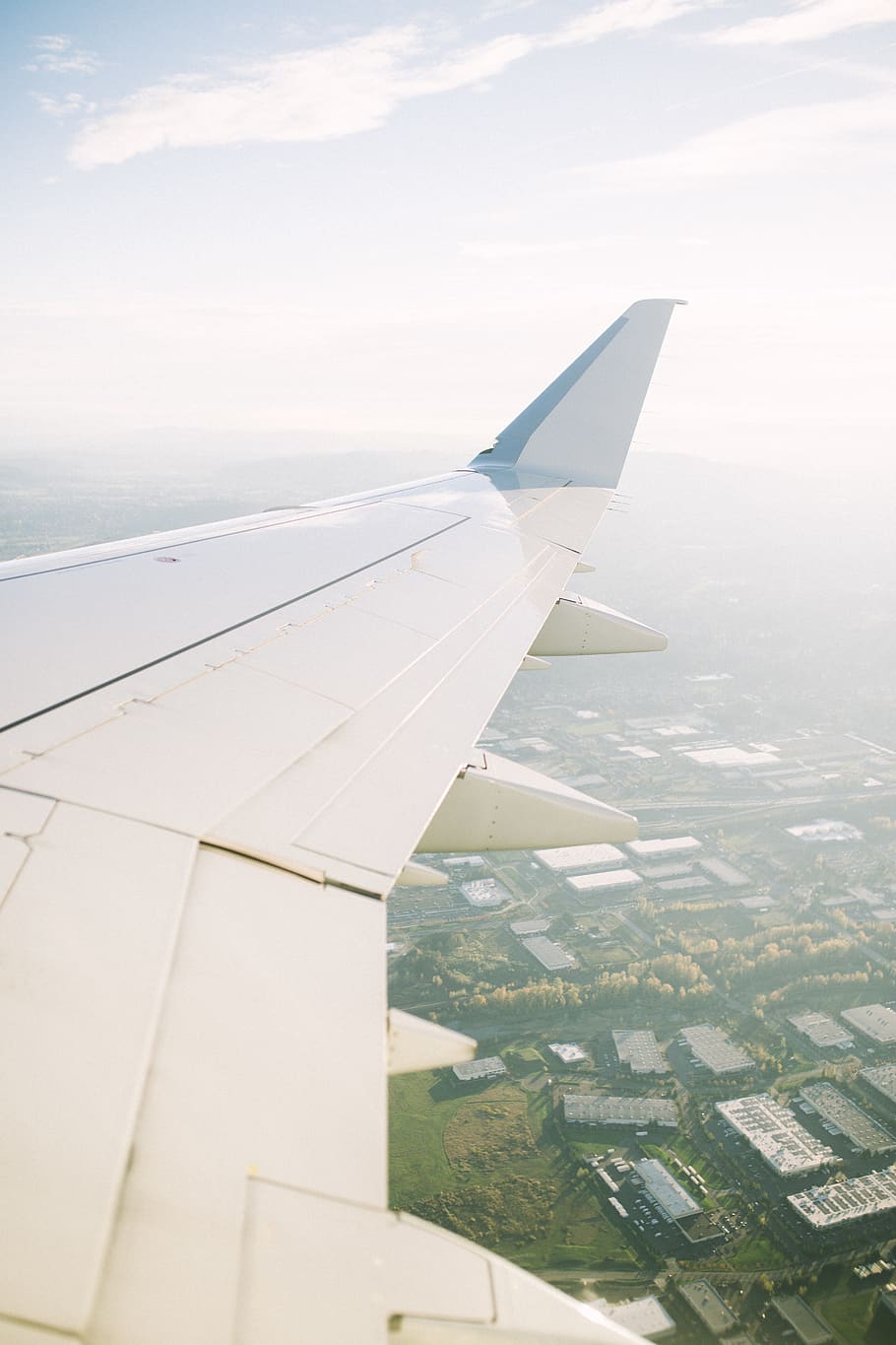 plane right wing, airplane, air vehicle, flying, aircraft wing HD wallpaper