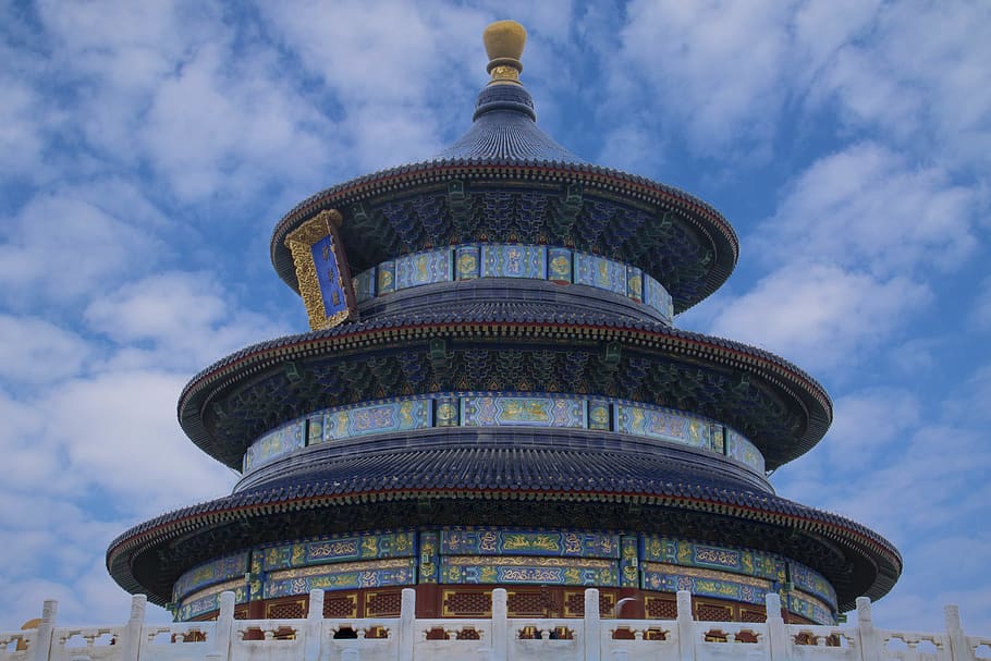 building, architecture, temple, pagoda, worship, shrine, temple of heaven, HD wallpaper