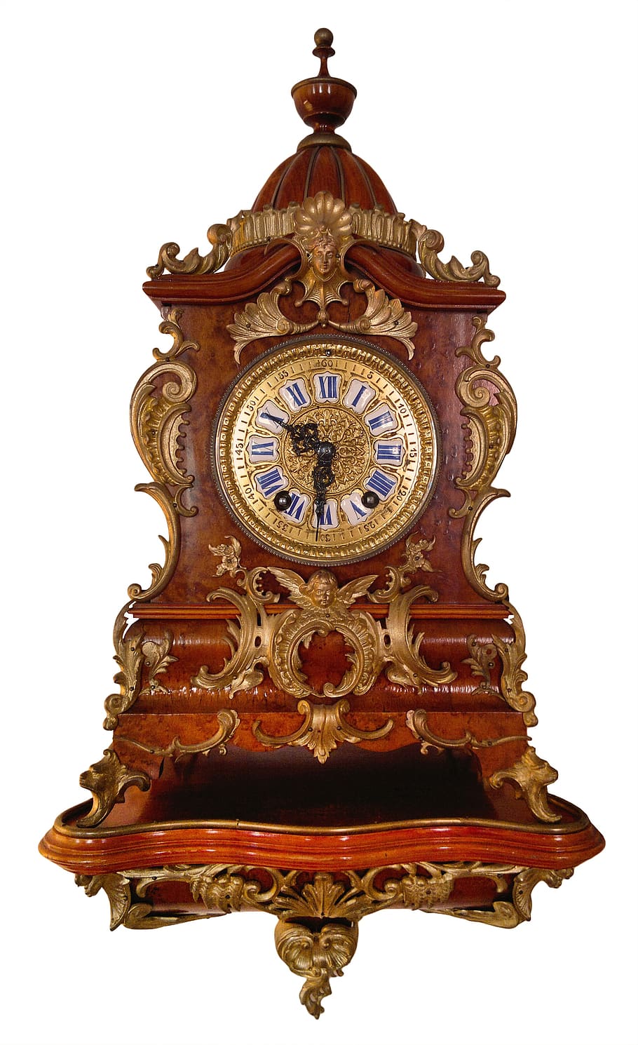 clock, old, baroque, an antique, low angle view, art and craft HD wallpaper