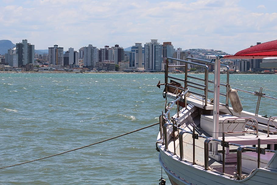 boat, beira-mar norte, nature, water, beach, city, travel, landscape, HD wallpaper