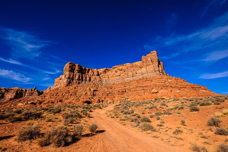 brown rock formation, nature, outdoors, ground, mesa, desert