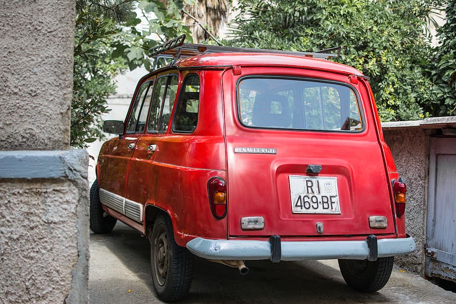 car, red, classic, oldtimer, mode of transportation, land vehicle HD wallpaper