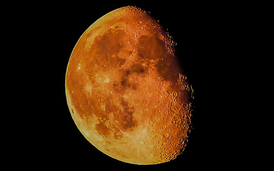 blood moon, astronomy, space, night, space exploration, sky, nature HD wallpaper