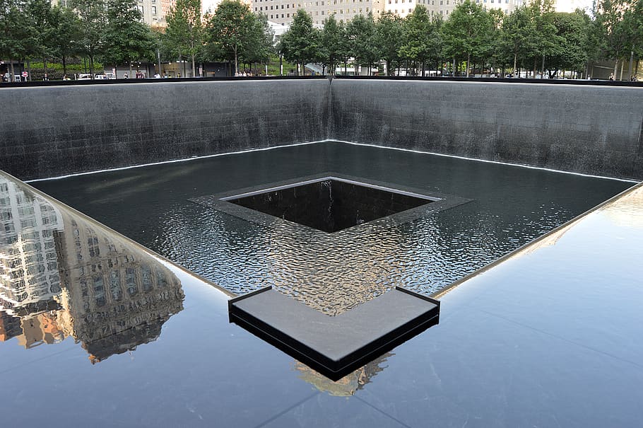 united states, monument walk, ny, 911, twin towers, nyc, 911 monument, HD wallpaper