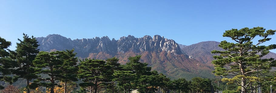 mt seoraksan, mountain, scenery, rock, landscape, nature, ulsan rock, HD wallpaper
