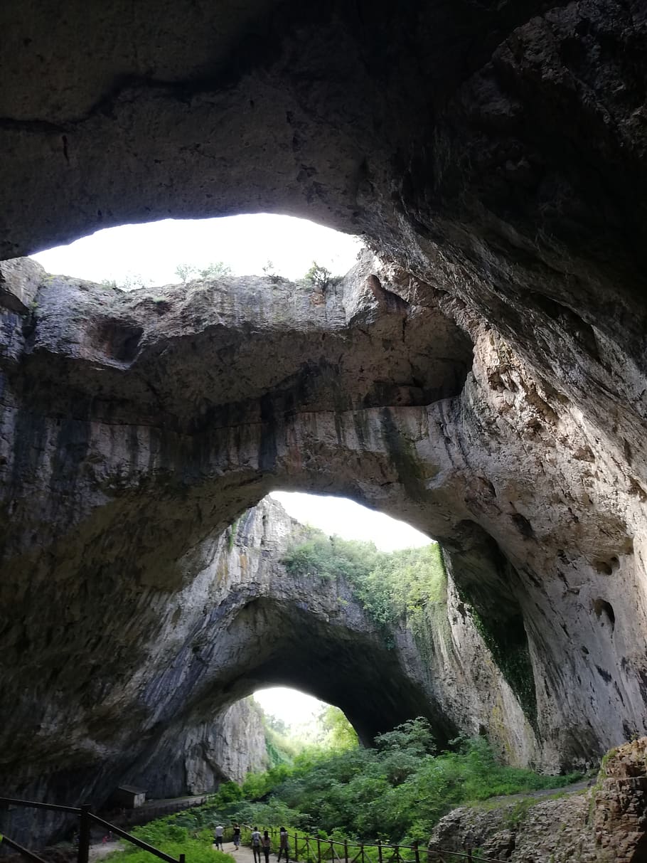 bulgaria, devetaki, devetashka cave, rock formation, rock - object, HD wallpaper