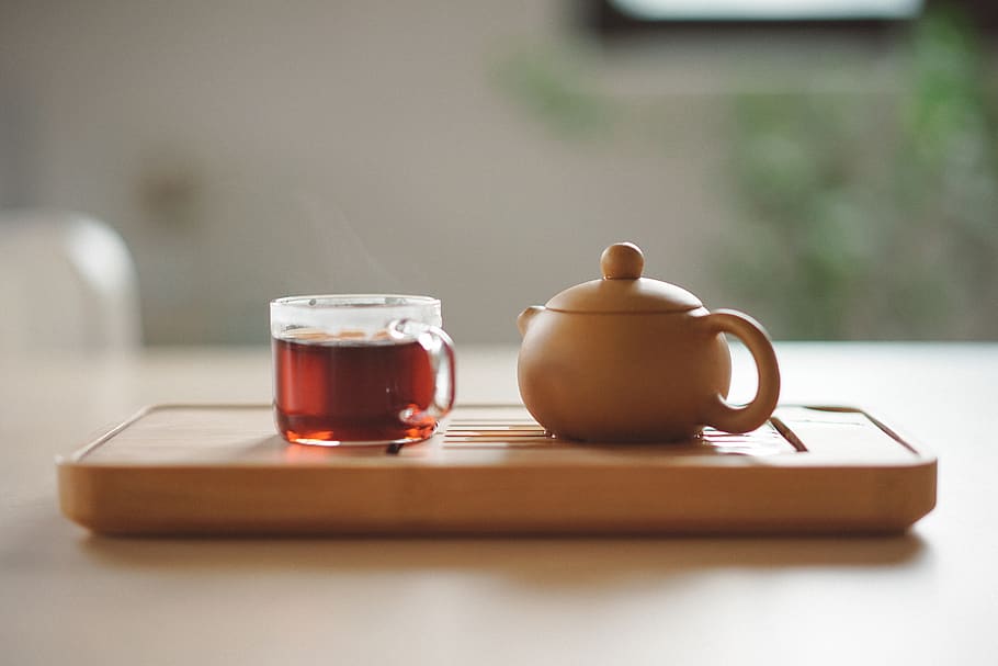 tea, pottery, drink, beverage, teapot, home, puer, cafe, homecafe HD wallpaper