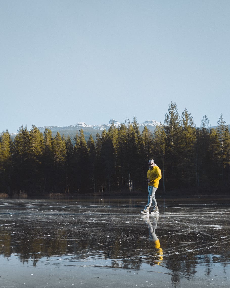 man walking at water, person, human, clothing, apparel, plant HD wallpaper