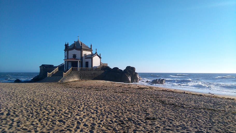 chapel of senhor da pedra, portugal, porto, vila nova de gaia, HD wallpaper