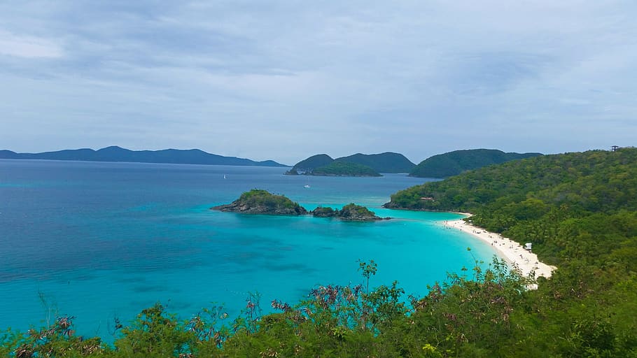 st. john, water, scenics - nature, sky, beauty in nature, sea HD wallpaper
