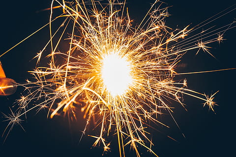 fireworks, new, background, year, night, festival, explosion HD wallpaper