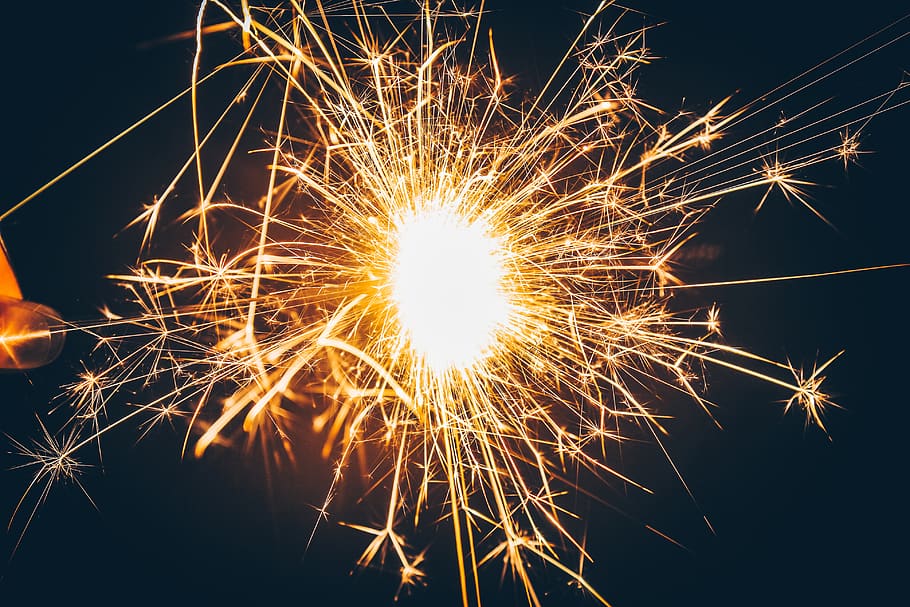 fireworks, new, background, year, night, festival, explosion HD wallpaper