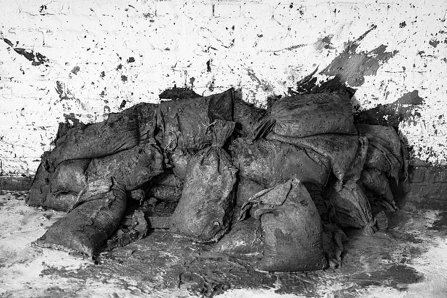 rock, ground, plant, soil, bw, black and white, construction work HD wallpaper