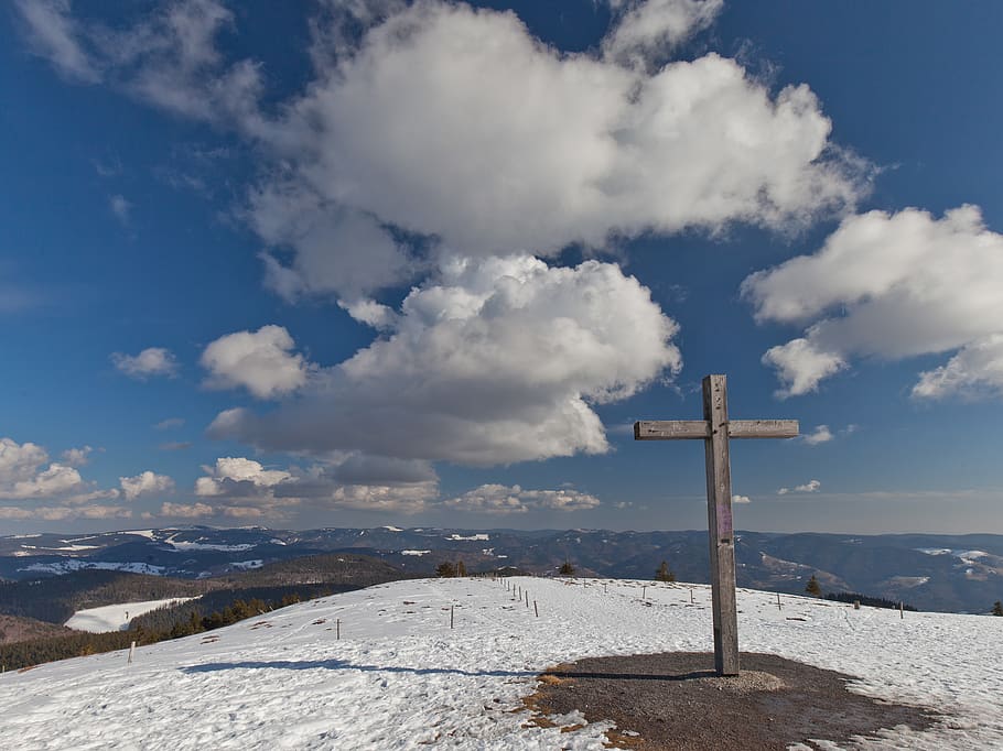 landscape, snow, belchen/d, cloud - sky, cold temperature, winter HD wallpaper
