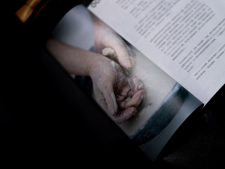 book, person, human, hand, finger, magazine, poster, advertisement HD wallpaper