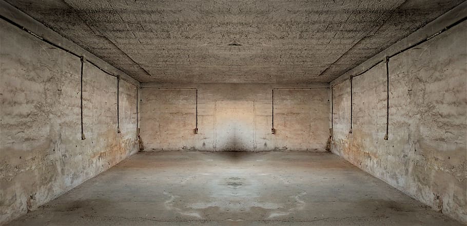 empty, abandoned, warehouse, architecture, box, factory, depth, HD wallpaper