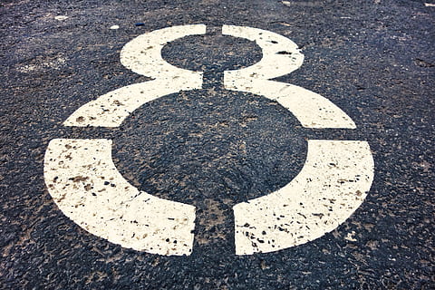 eight, number, digit, numeral, symbol, parking lot, parking section HD wallpaper