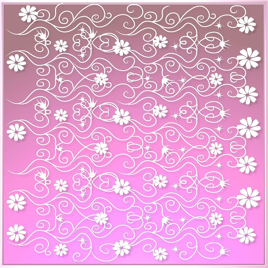 design, beautiful, graphics, pink, pattern, floral pattern HD wallpaper
