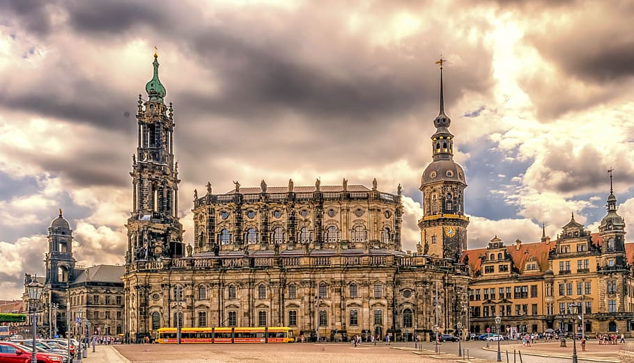 city, dresden, construction, architecture, building, urban HD wallpaper