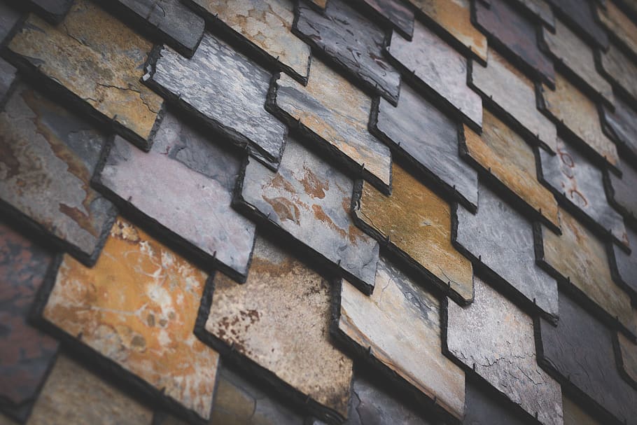 brown and gray bricks, backgrounds, wall - building feature, no people HD wallpaper