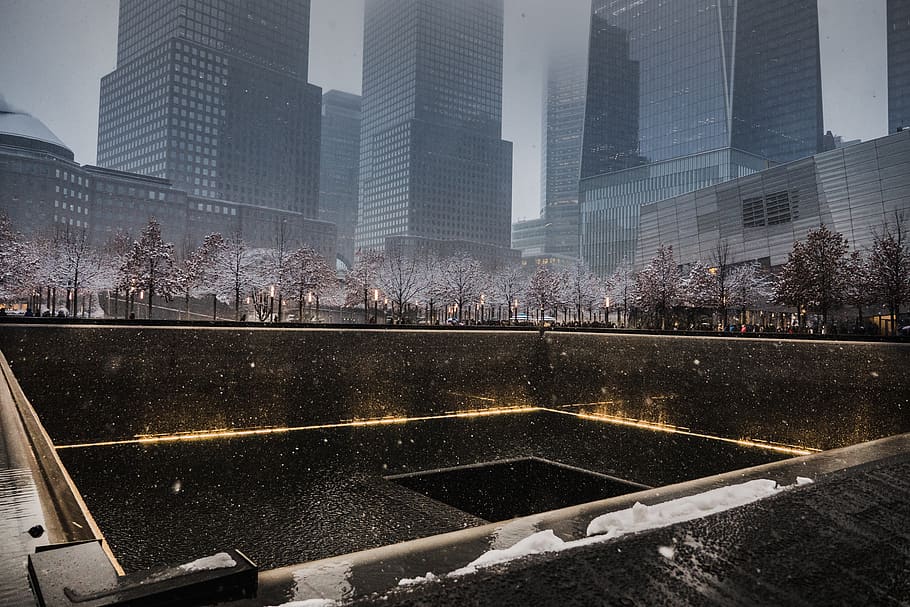 new york, united states, 9/11 memorial, winter, 911, building, HD wallpaper