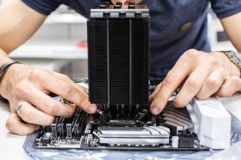 pc, build, computer, technology, building, motherboard, cooler HD wallpaper