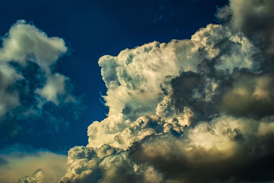 clouds, dramatic, cumulus, sky, weather, nature, light, stormy HD wallpaper