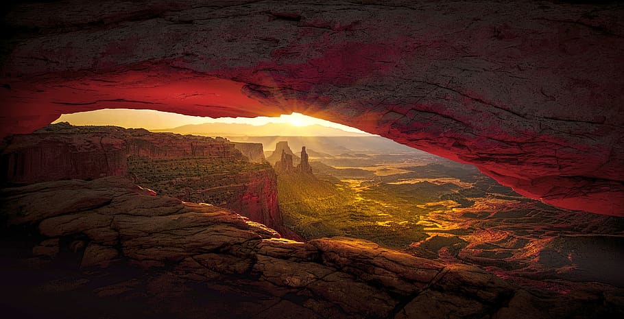 Canyon, Arizona, arches national park, dawn, daylight, desert, HD wallpaper