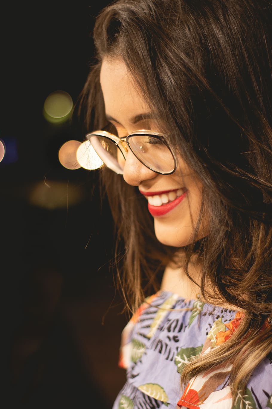 smiling, glasses, eyeglasses, one person, portrait, hairstyle HD wallpaper