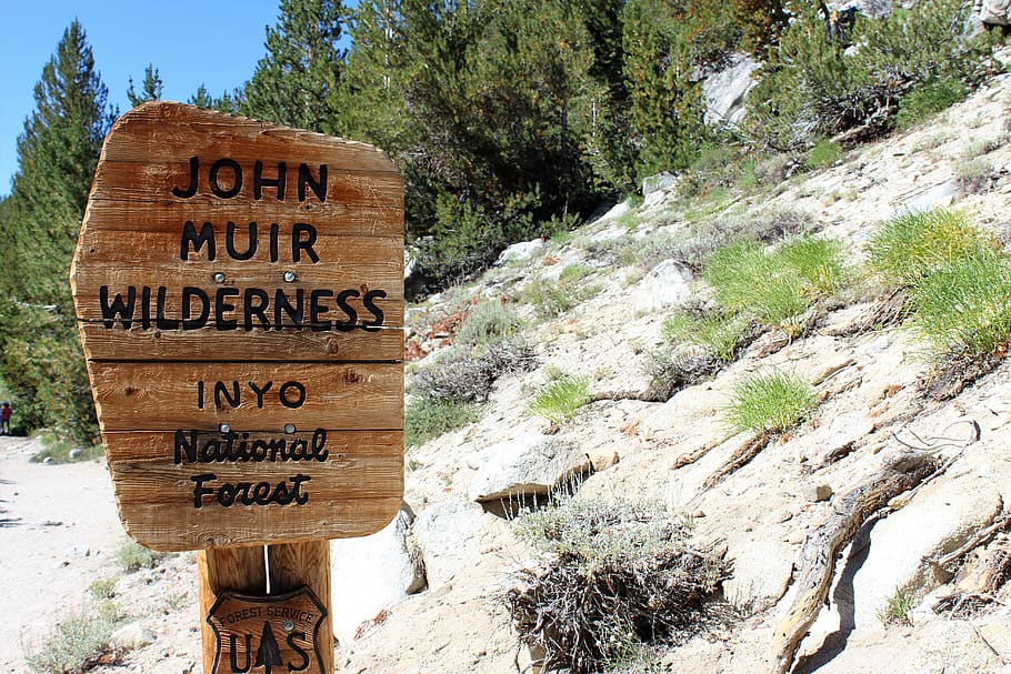 John Muir Wilderness Signage, adventure, daylight, environment HD wallpaper