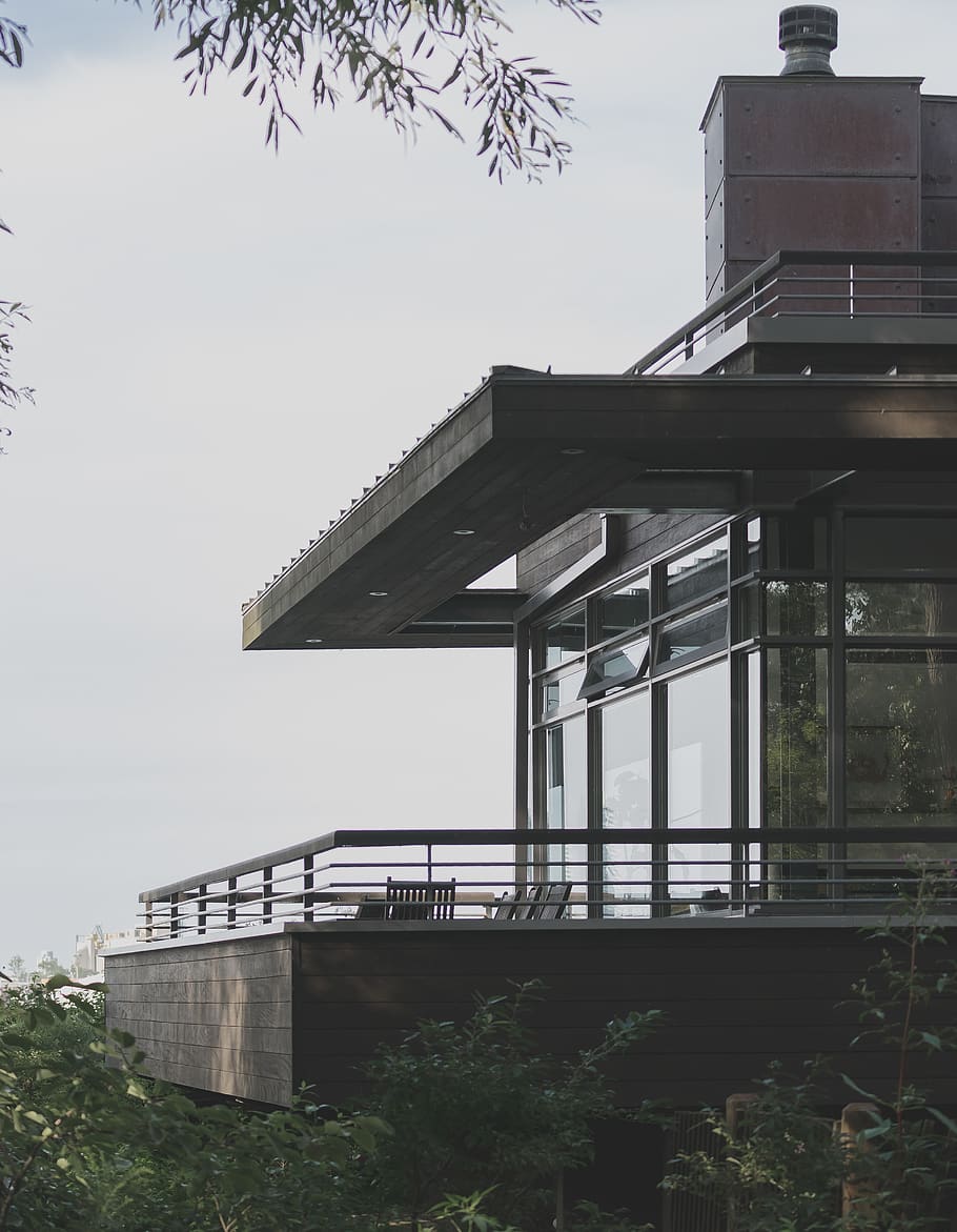 Photo of Balcony Near Trees, architectural, architecture, building HD wallpaper