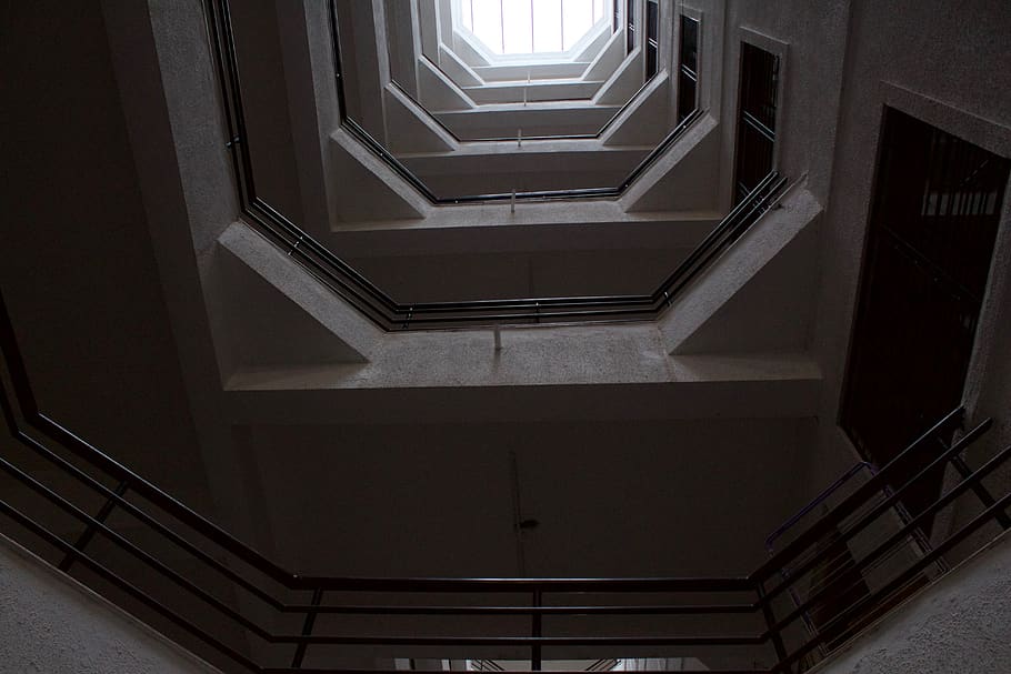 building, architecture, window, skylight, handrail, banister HD wallpaper