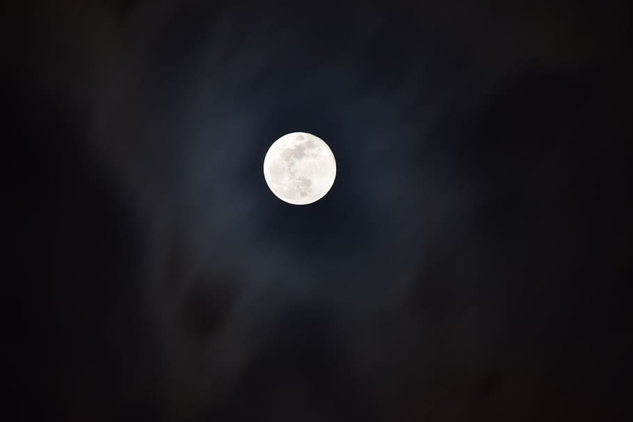 full moon, sky, night, moon Surface, planetary Moon, moonlight HD wallpaper