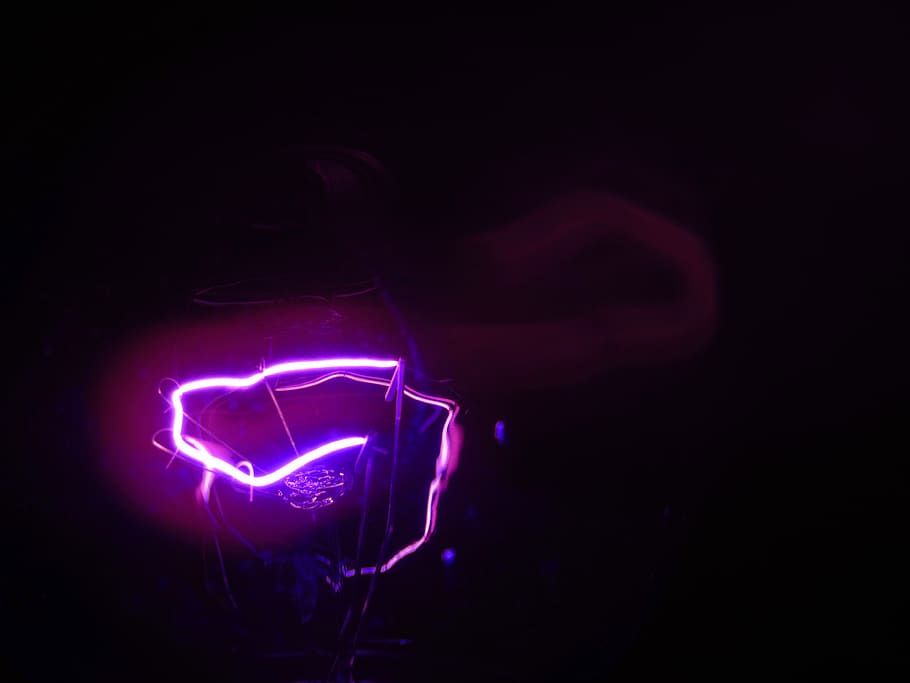 light, laser, human, person, purple, neon, metropolis, urban HD wallpaper