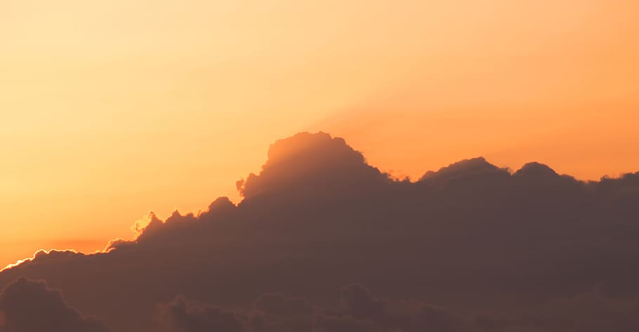 malta, clouds, sunset, village, mountain, scenics - nature HD wallpaper
