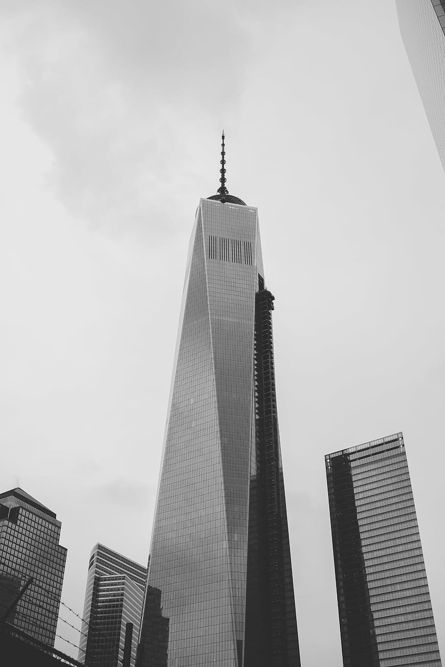 architecture, building, one trade center, twin tower, new york city
