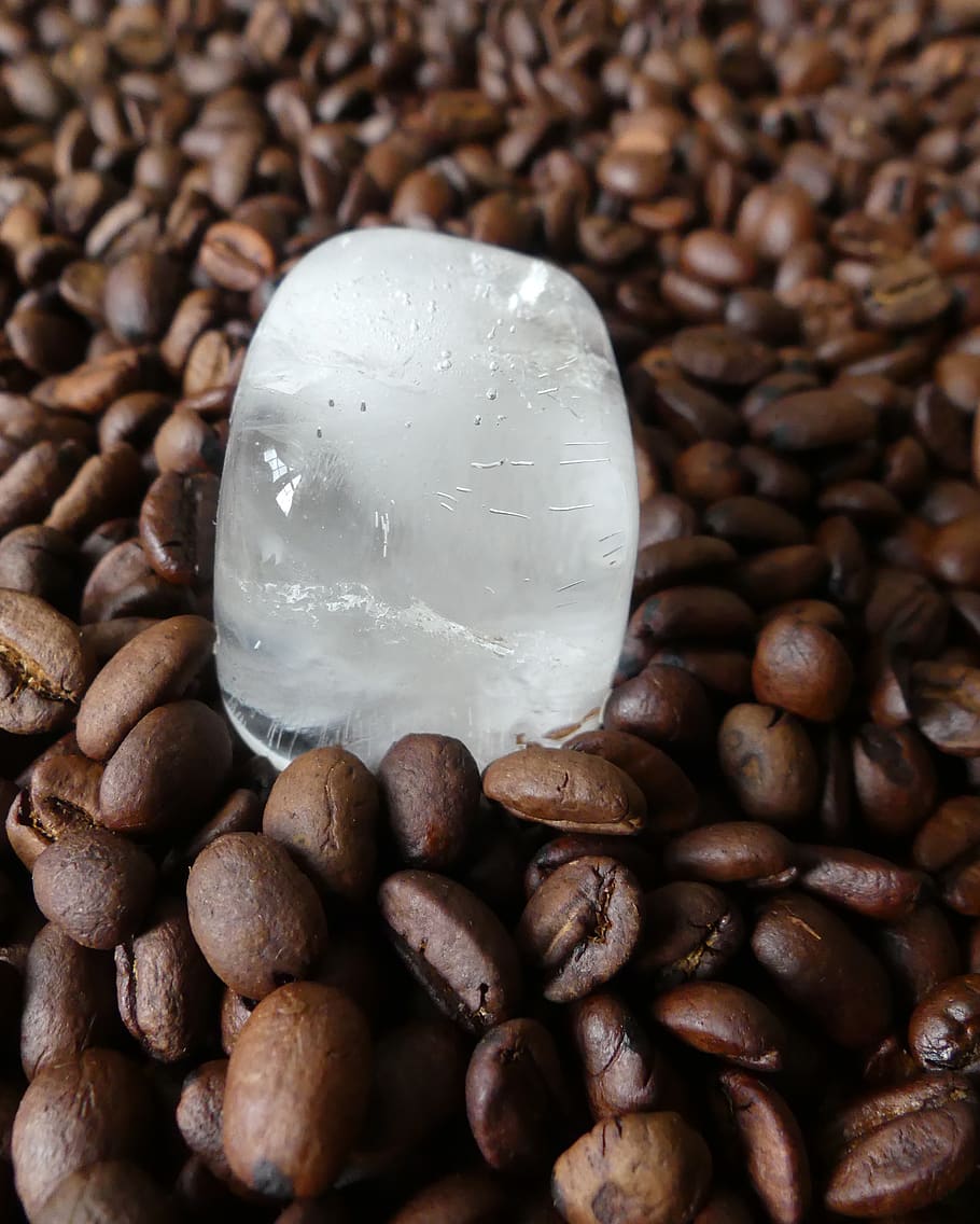 coffee, coffee bean, ice, ice cube, brown, food, cafe, food and drink HD wallpaper