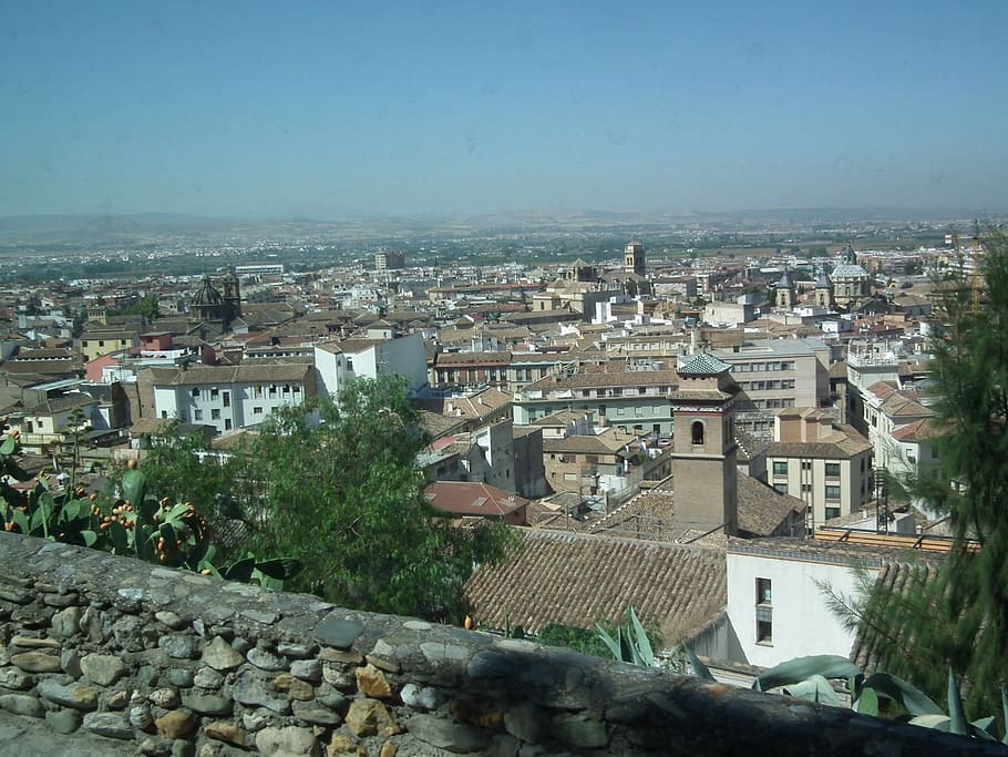 granada, spain, skyline, architecture, building exterior, built structure HD wallpaper