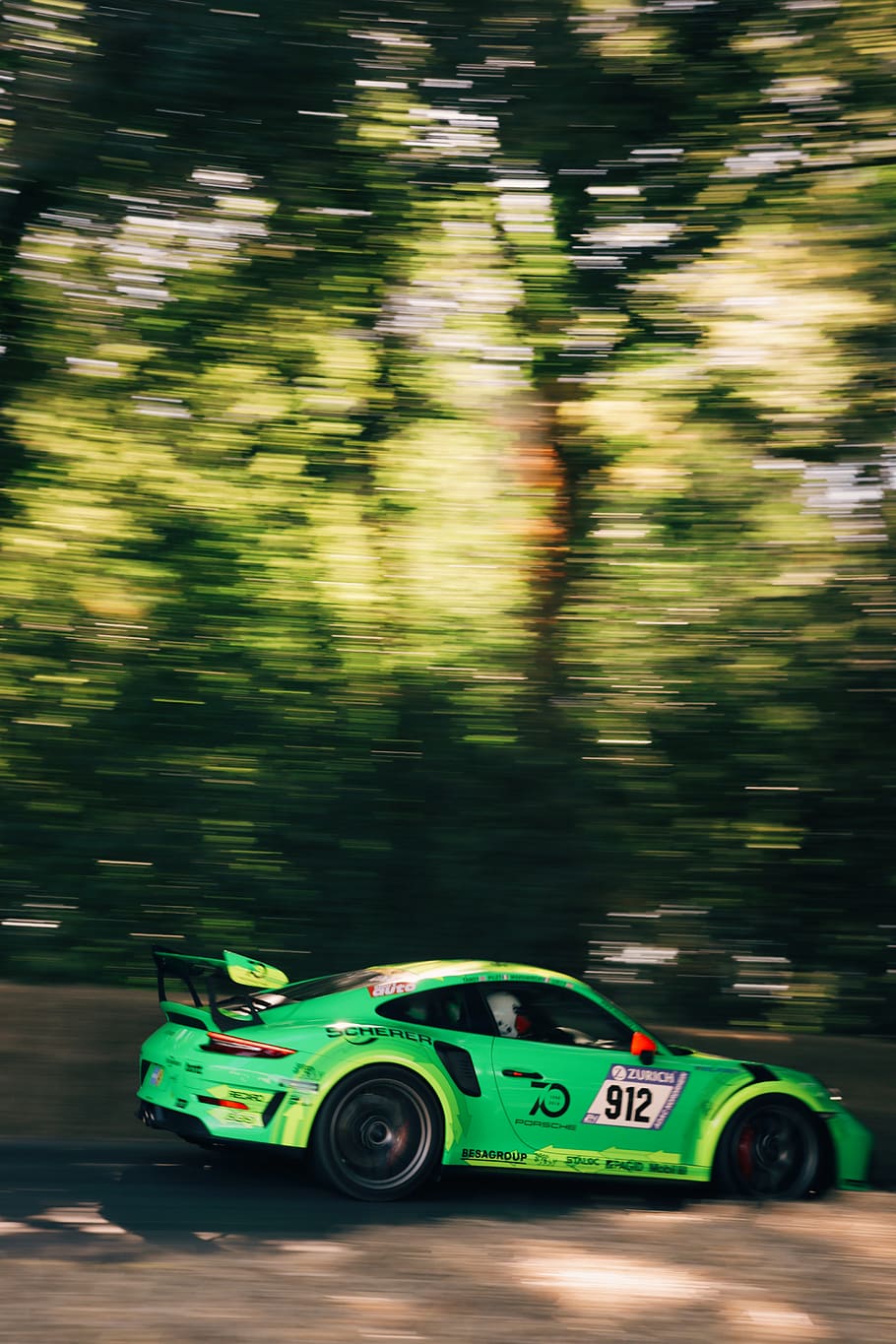 green racing car, transportation, mode of transportation, motion HD wallpaper