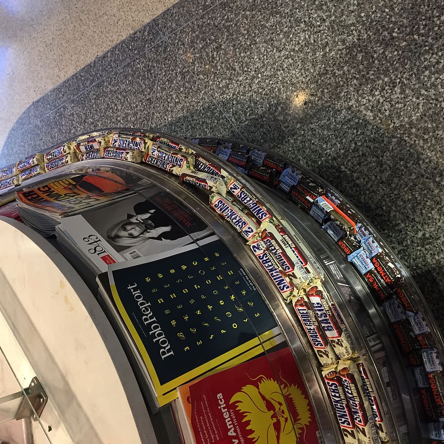 newark, terminal c, store, snacks, high angle view, no people HD wallpaper
