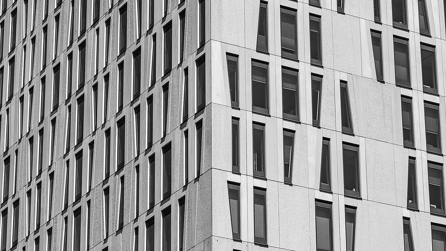 white concrete building, structure, rotterdam, blaak, netherlands HD wallpaper