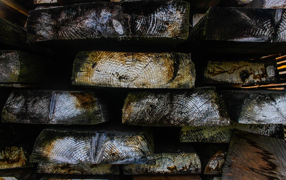 background, texture, brown, wood, firewood, force, fuel, flame HD wallpaper