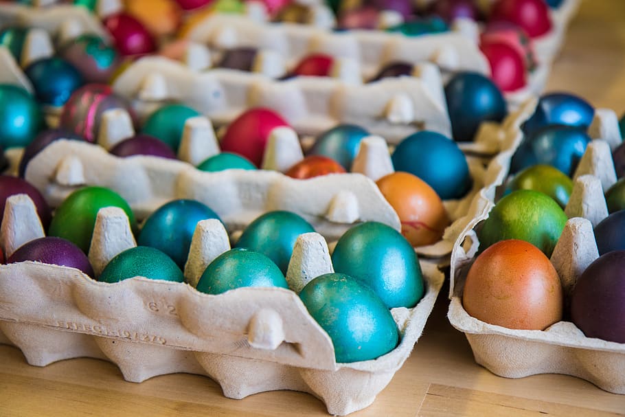egg, paint, easter, colorful, easter eggs, colored, easter decorations HD wallpaper