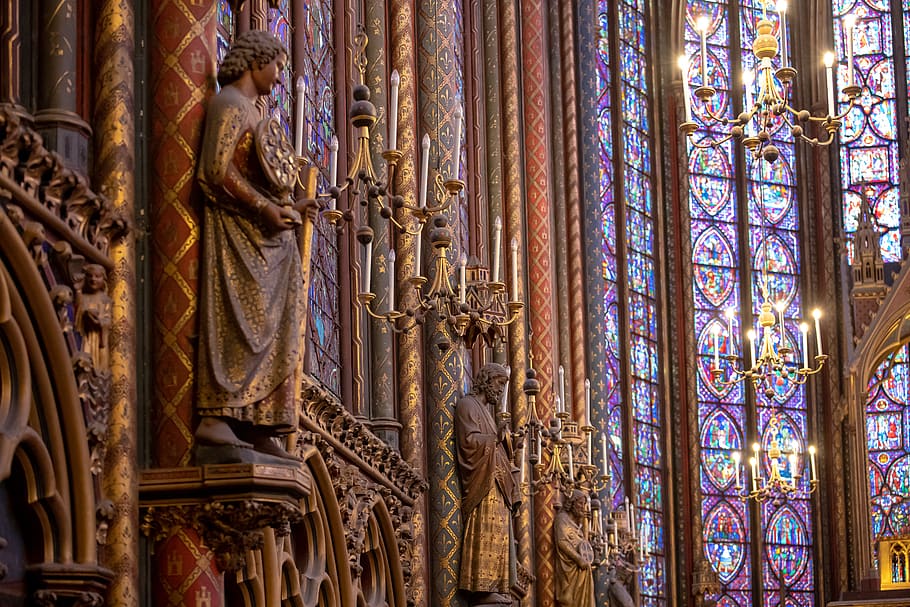 indoors, place of worship, religion, no people, art and craft HD wallpaper