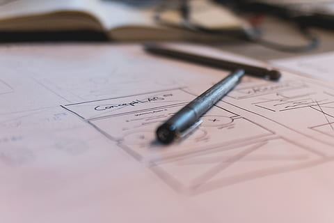 mobile, wireframe, sketch, web design, mobile app, paper, pen HD wallpaper