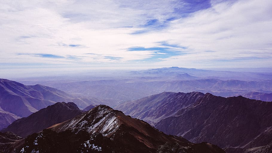 mountain, peak, top, scenics - nature, cloud - sky, beauty in nature HD wallpaper