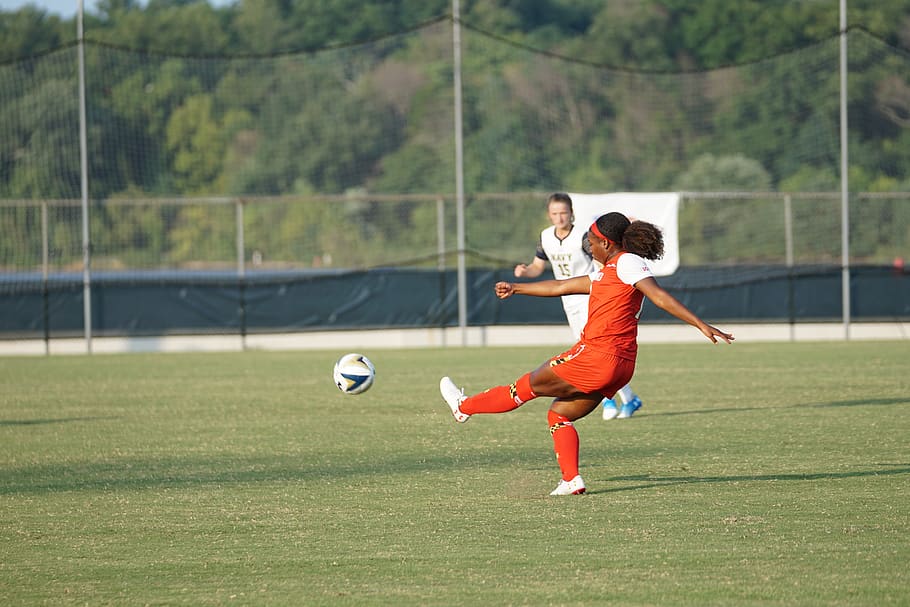 soccer, sport, ball, motion, full length, athlete, sports equipment HD wallpaper